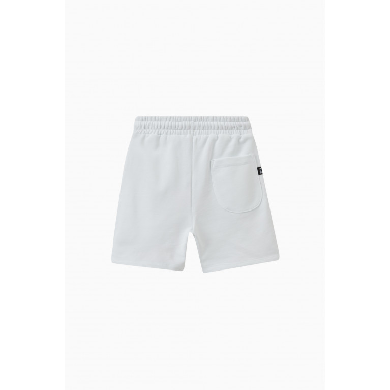 MSGM - Logo Shorts in Cotton White