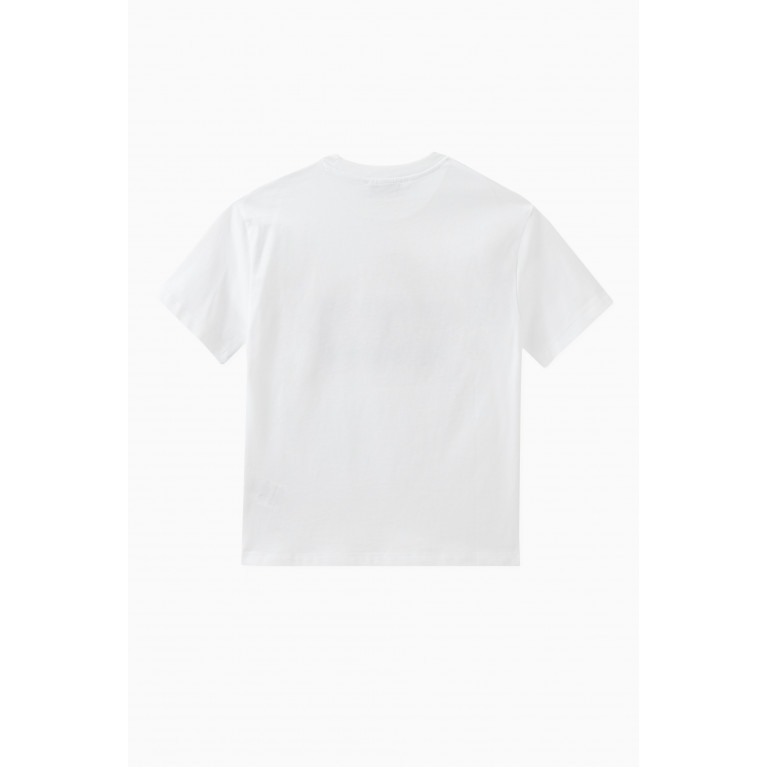 MSGM - Graphic Logo T-shirt in Cotton White