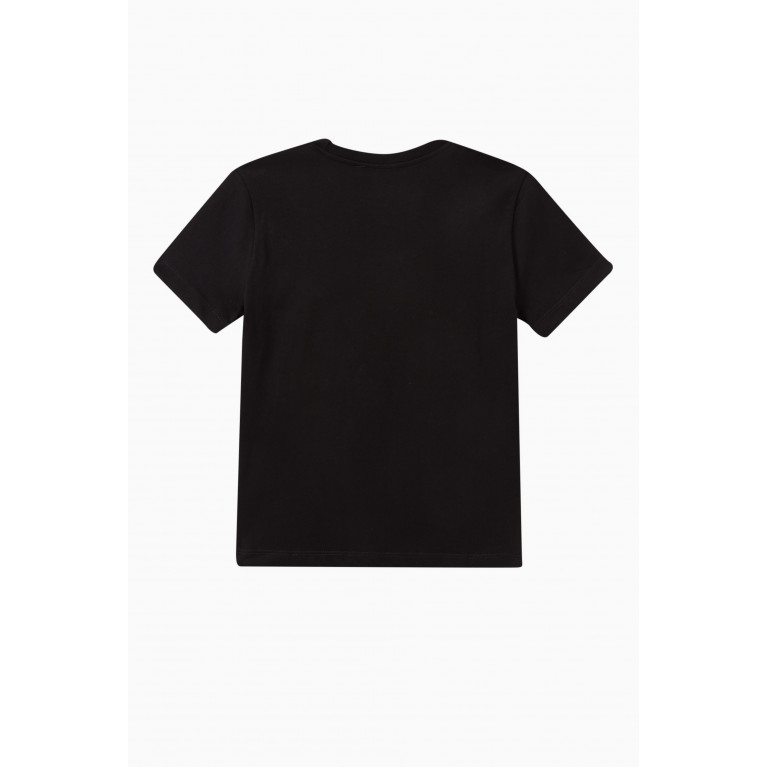 MSGM - Logo Print T-shirt in Cotton Black