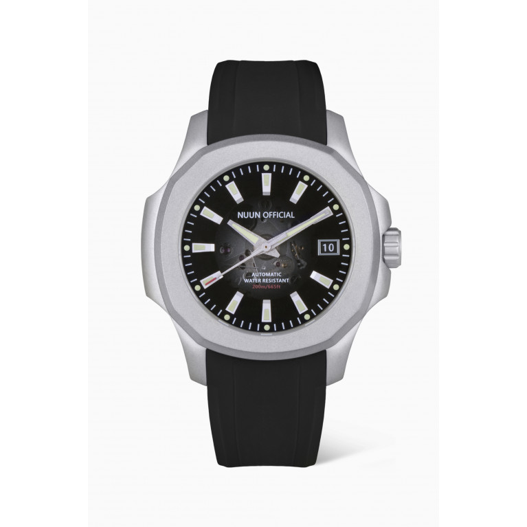 Nuun Official - N200 Automatic Rubber Watch, 40.5mm