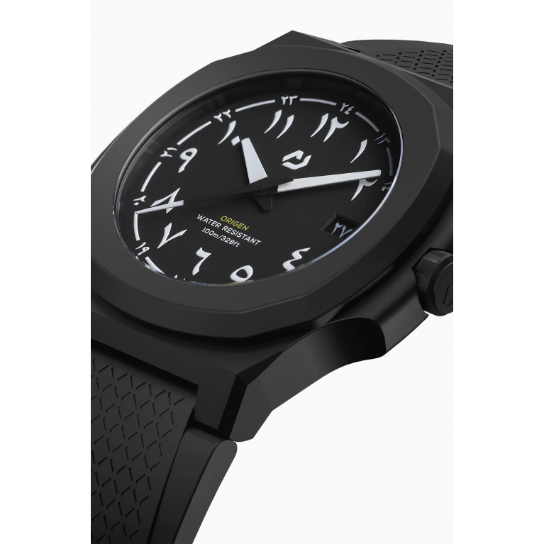 Nuun Official - Origen Sahara Miyota Rubber Watch, 40.5mm