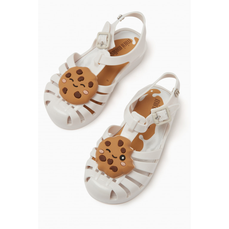 Mini Melissa - Possession Candy Jelly Sandals in Melflex White