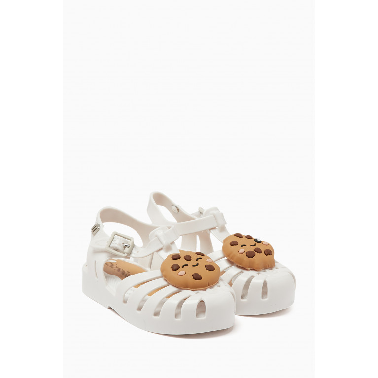 Mini Melissa - Possession Candy Jelly Sandals in Melflex White