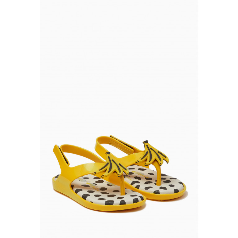 Mini Melissa - Sunny Sandals in Rubber Yellow