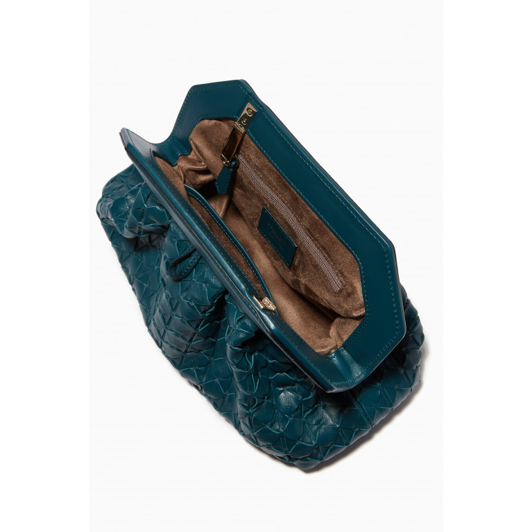 Serapian - Secret Clutch Bag in Mosaico Blue