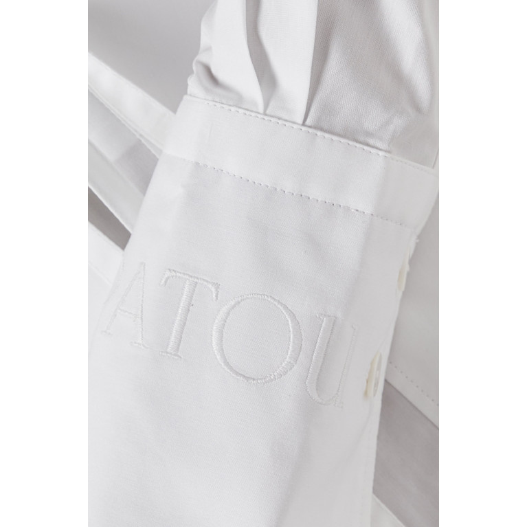 Patou - Pleated Shirt Dress in Organic Cotton