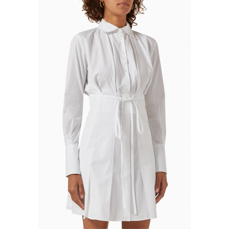Patou - Pleated Shirt Dress in Organic Cotton