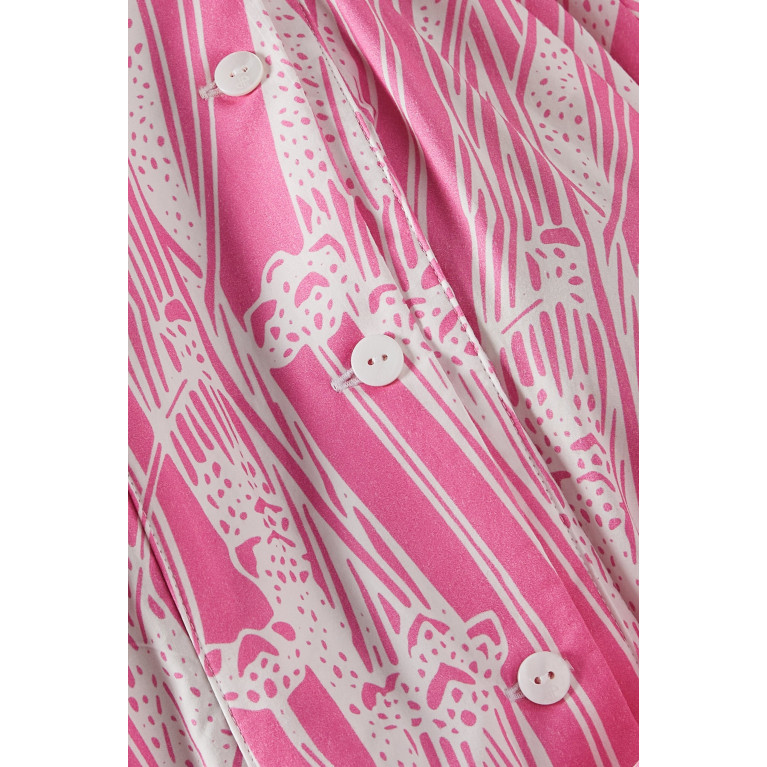 Patou - Painter Maxi Dress in Organic Cotton Pink