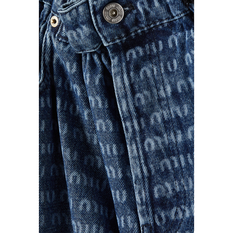 Miu Miu - Logo-print Wide-leg Jeans
