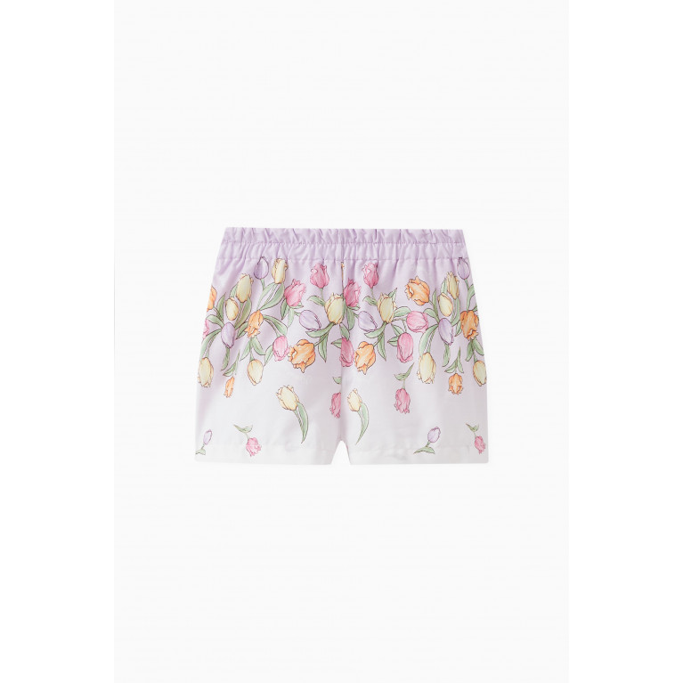 Monnalisa - Floral Shorts in Cotton