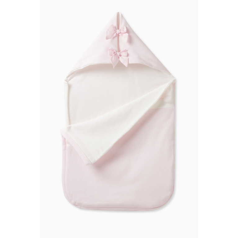 Monnalisa - Bow-embellished Sleeping Bag in Cotton