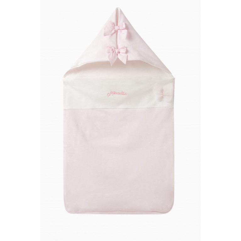 Monnalisa - Bow-embellished Sleeping Bag in Cotton