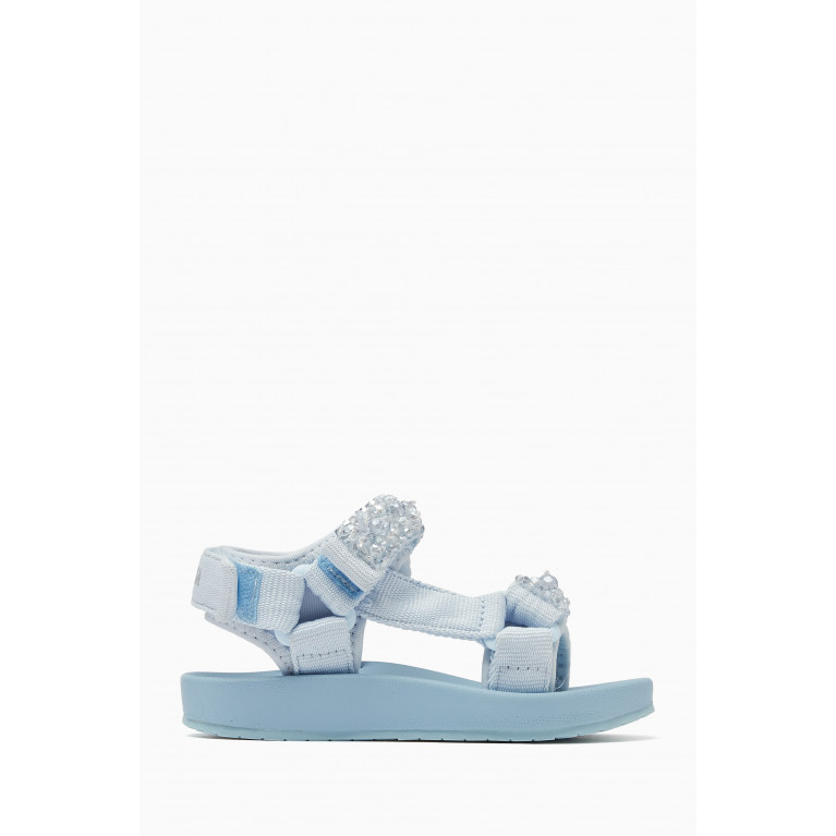 Monnalisa - Technical Pearl Sandals Blue