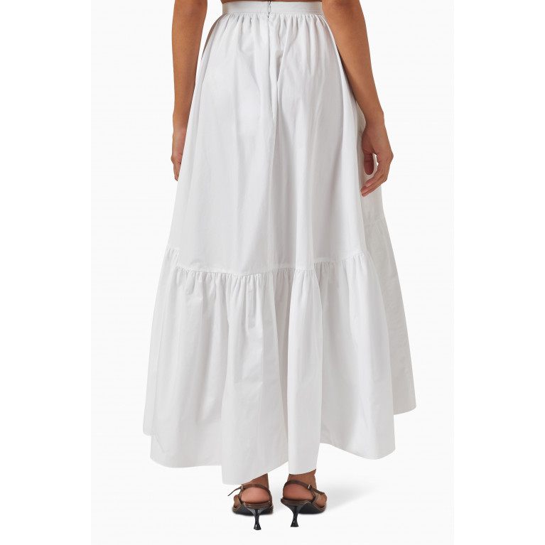 Patou - Tiered Maxi Skirt in Organic Cotton