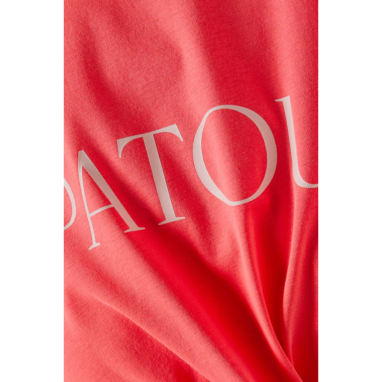 Patou - Logo T-shirt in Organic Cotton Pink