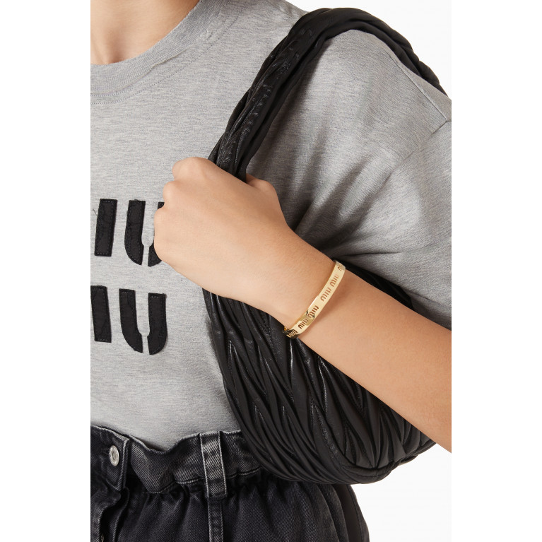Miu Miu - Logo Cut-out Cuff Bracelet