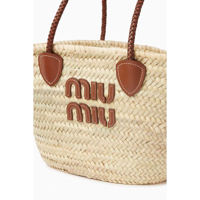 Miu Miu - Palmetto Tote Bag in Raffia