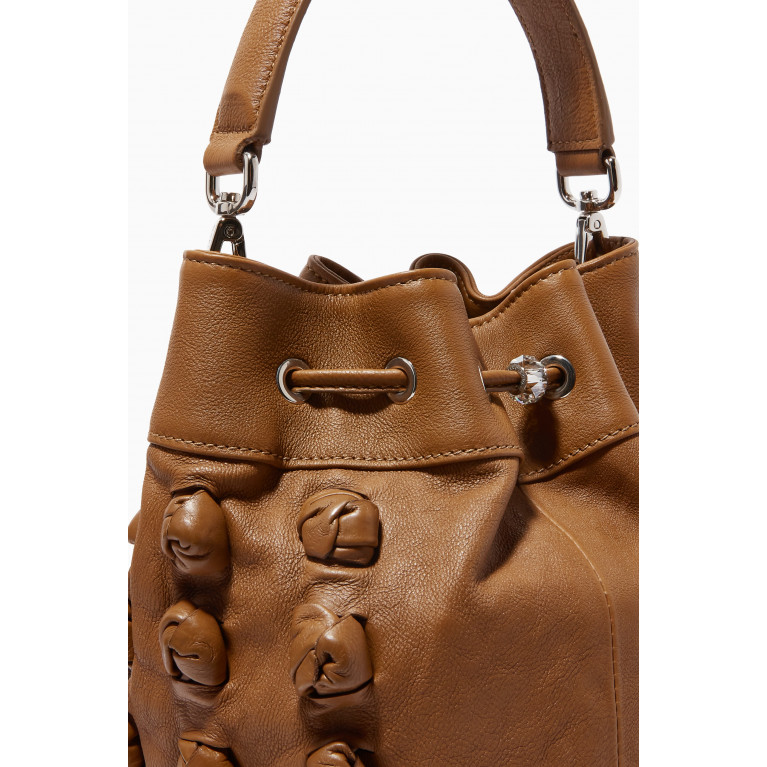 Marina Raphael - Estella Bucket Bag in Knotted Leather