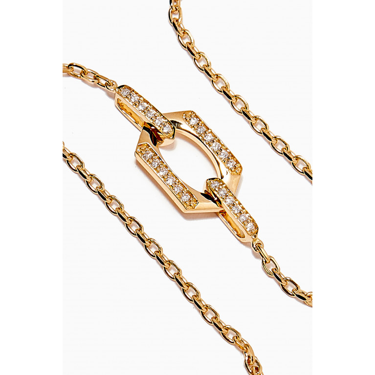 Damas - Links Single Diamond Bracelet In 18kt Gold