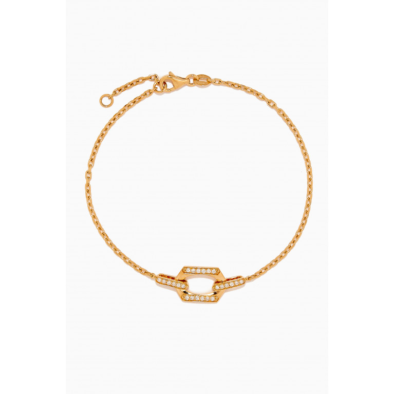 Damas - Links Single Diamond Bracelet In 18kt Gold