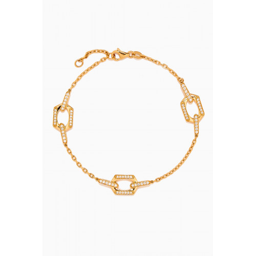 Damas - Links Trio Diamond Bracelet In 18kt Gold