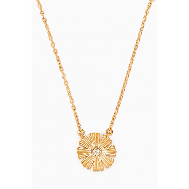 Damas - Farfash SunKiss Arfaj Daisy Diamond Necklace in 18kt Gold