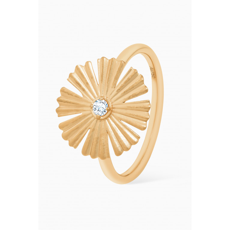 Damas - Large Farfasha SunKiss Afraj Diamond Ring in 18kt Gold