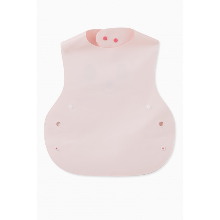 Miki House - Printed Bib in Silicone Pink