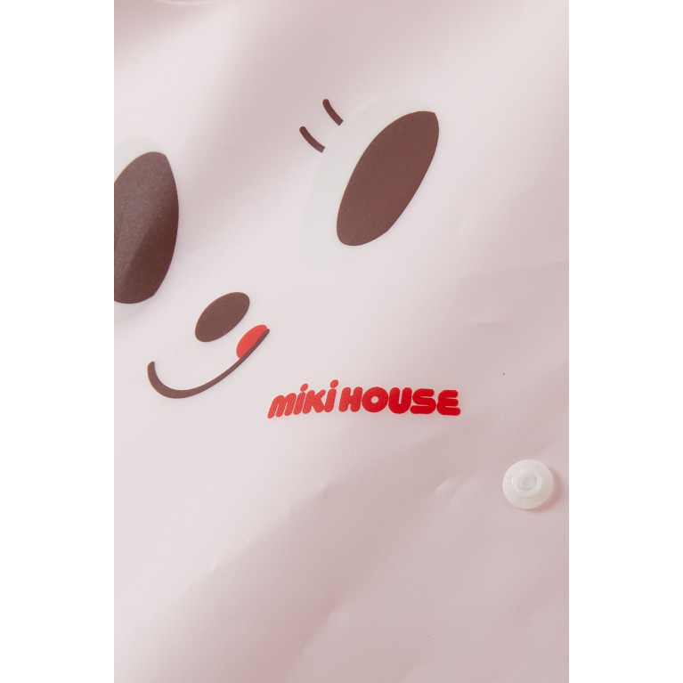 Miki House - Printed Bib in Silicone Pink