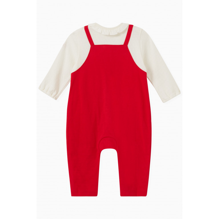 Miki House - Bunny Logo Romper in Cotton