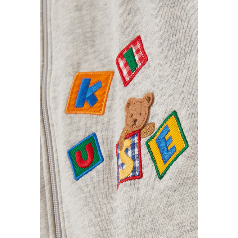 Miki House - Miki House - Alphabet Embroidered Vest in Cotton-blend Multicolour