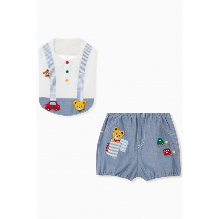 Miki House - Pucci Bib & Bloomers Set in Cotton
