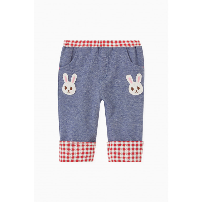 Miki House - Miki House - Bunny Logo Patch Pants in Cotton