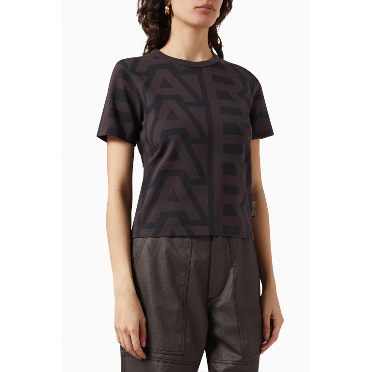 Marc Jacobs - Monogram Baby T-shirt in Stretch Cotton-jersey Black