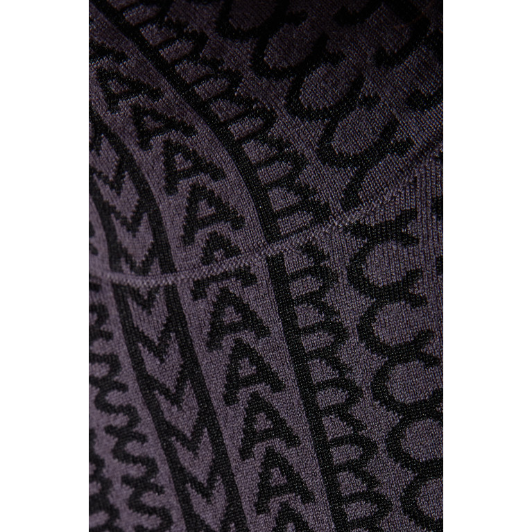 Marc Jacobs - Monogram Turtleneck Top in Stretch Wool-blend Knit