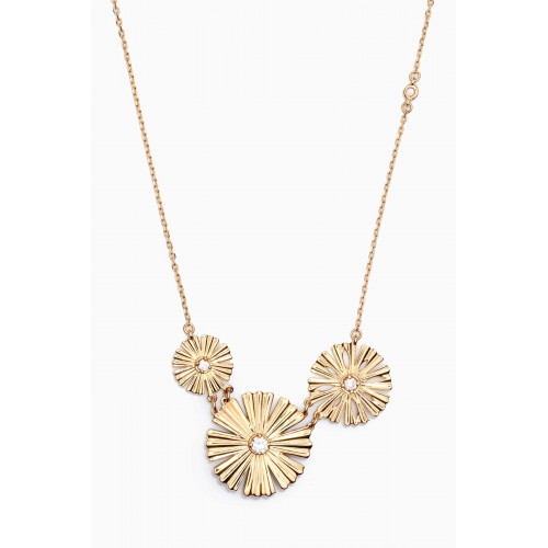 Damas - Farfasha Sunkiss Afraj Diamond & Mother of Pearl Necklace in 18kt Gold