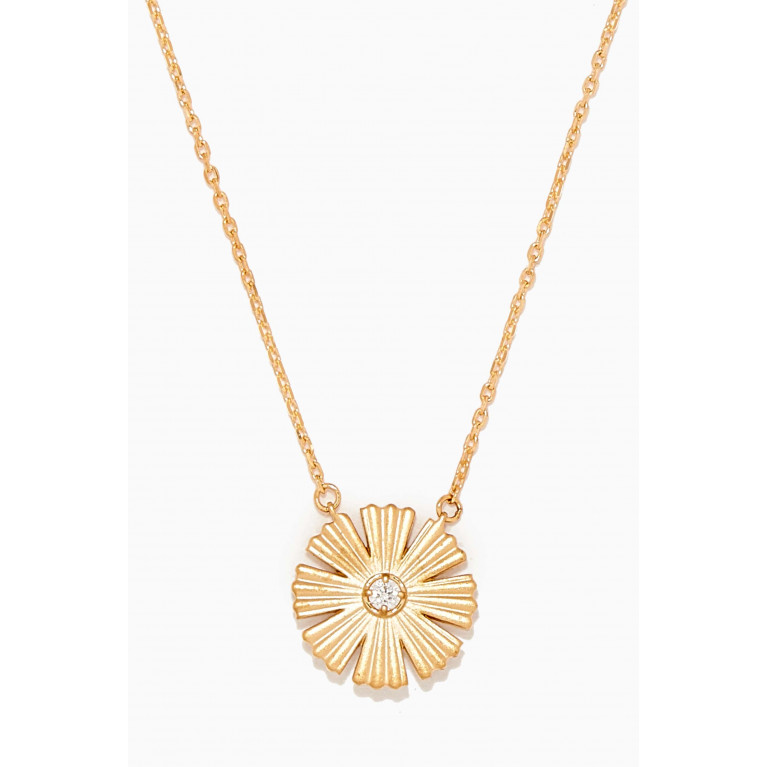 Damas - Farfasha SunKiss Afraj Diamond & Mother of Pearl Necklace in 18kt Gold