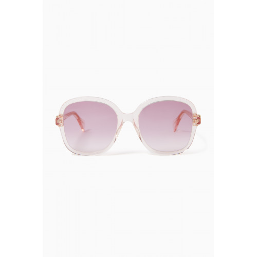 Gucci - Round Sunglasses in Acetate Pink