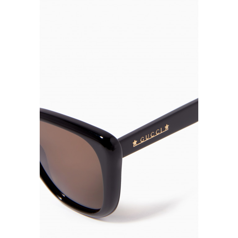 Gucci - Butterfly Sunglasses in Acetate Black