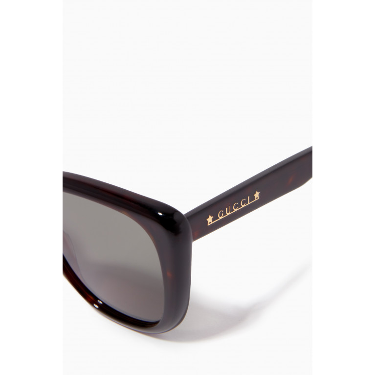 Gucci - Butterfly Sunglasses in Acetate Brown
