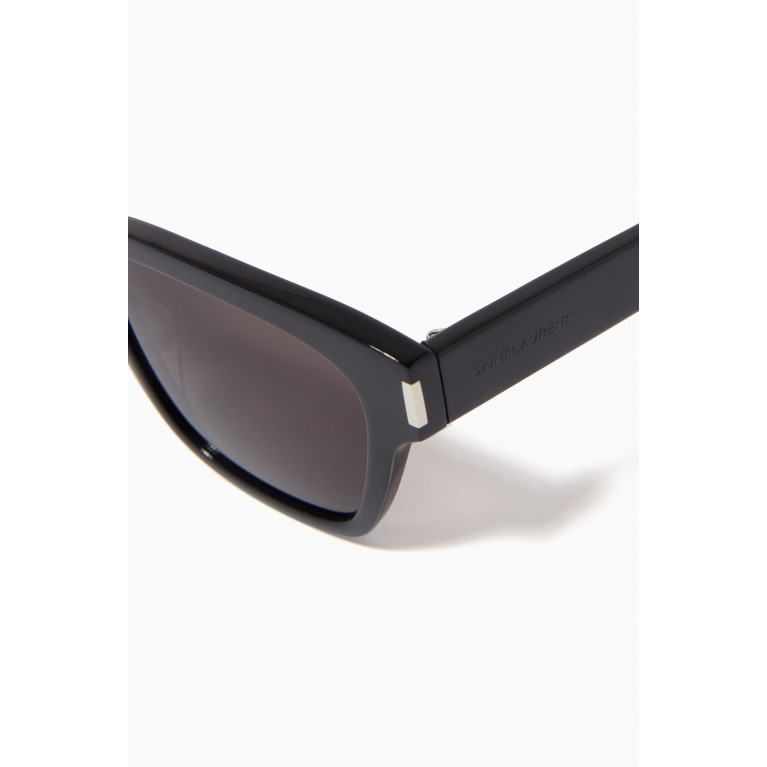 Saint Laurent - SL 560 Sunglasses in Acetate Black