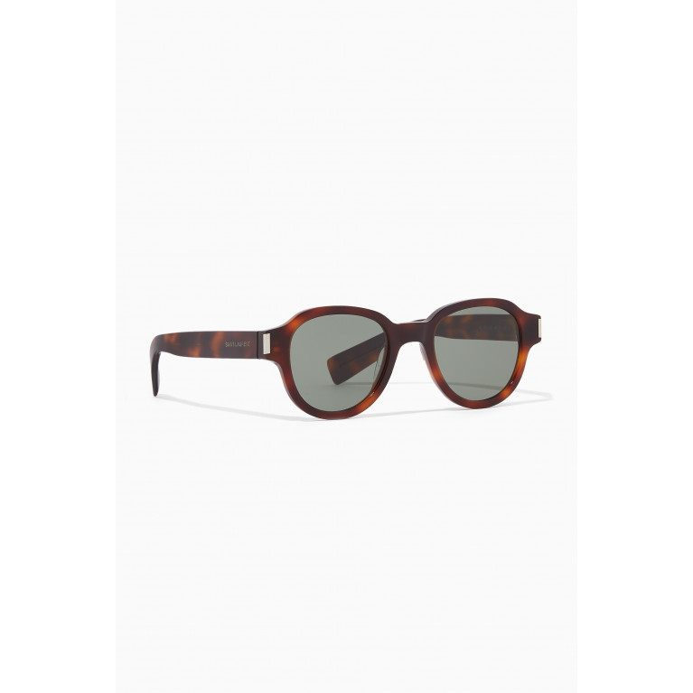 Saint Laurent - Round Sunglasses in Acetate Brown
