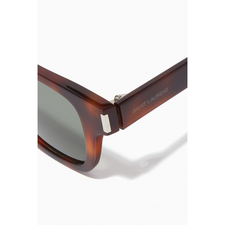 Saint Laurent - Square Sunglasses in Acetate Brown