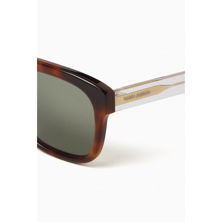 Saint Laurent - SL 558 Sunglasses in Acetate Brown