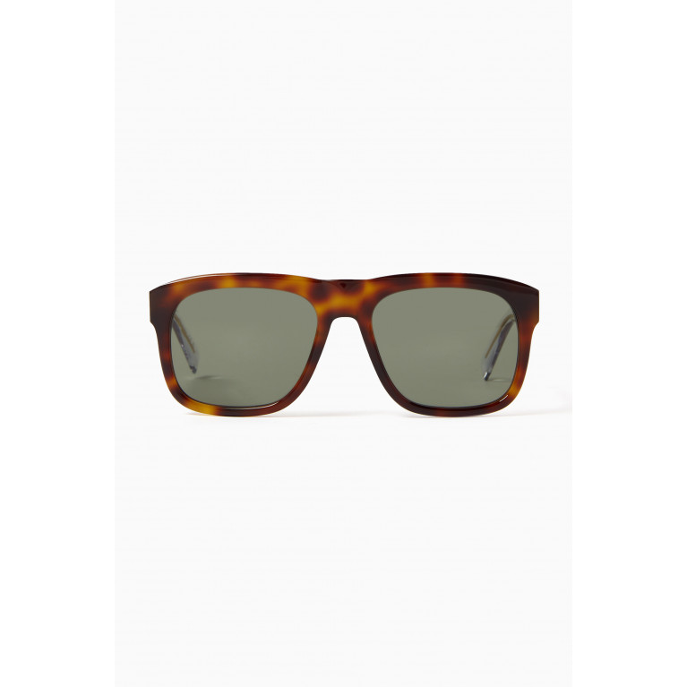 Saint Laurent - SL 558 Sunglasses in Acetate Brown