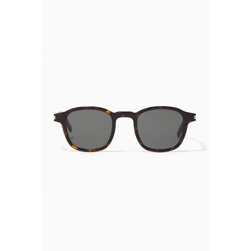 Saint Laurent - Round Sunglasses in Acetate Brown