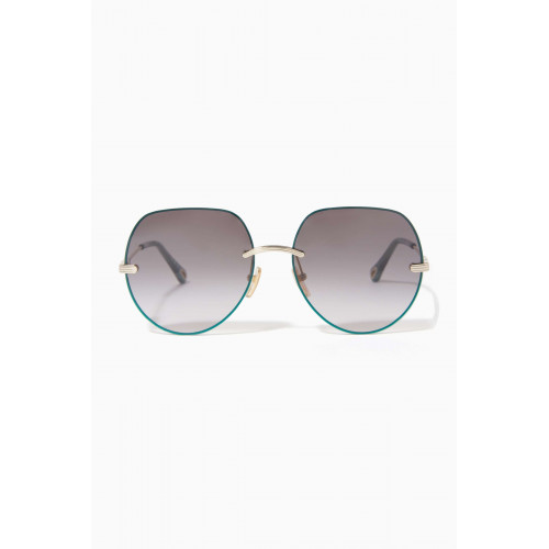 Chloé - Round Sunglasses in Metal
