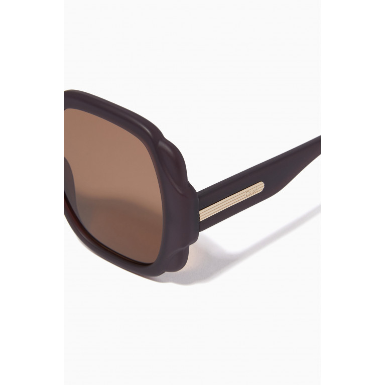 Chloé - Mirtha Square Sunglasses in Acetate