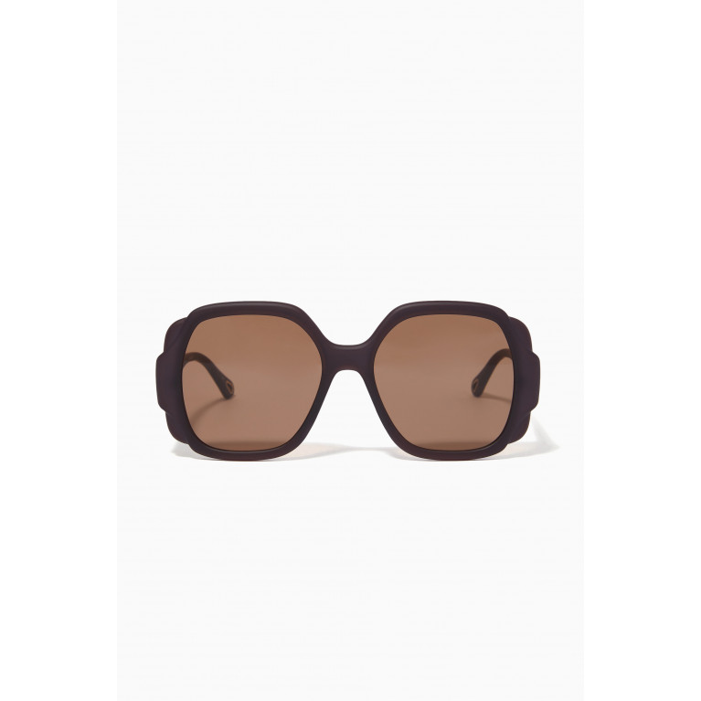 Chloé - Mirtha Square Sunglasses in Acetate