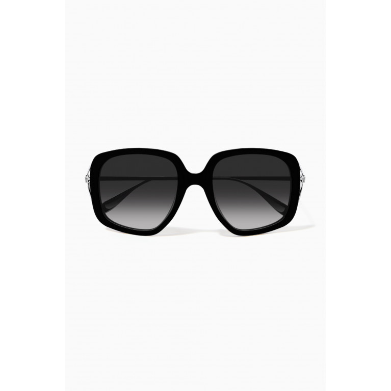 Alexander McQueen - Oversized Square Sunglasses in Acetate & Metal